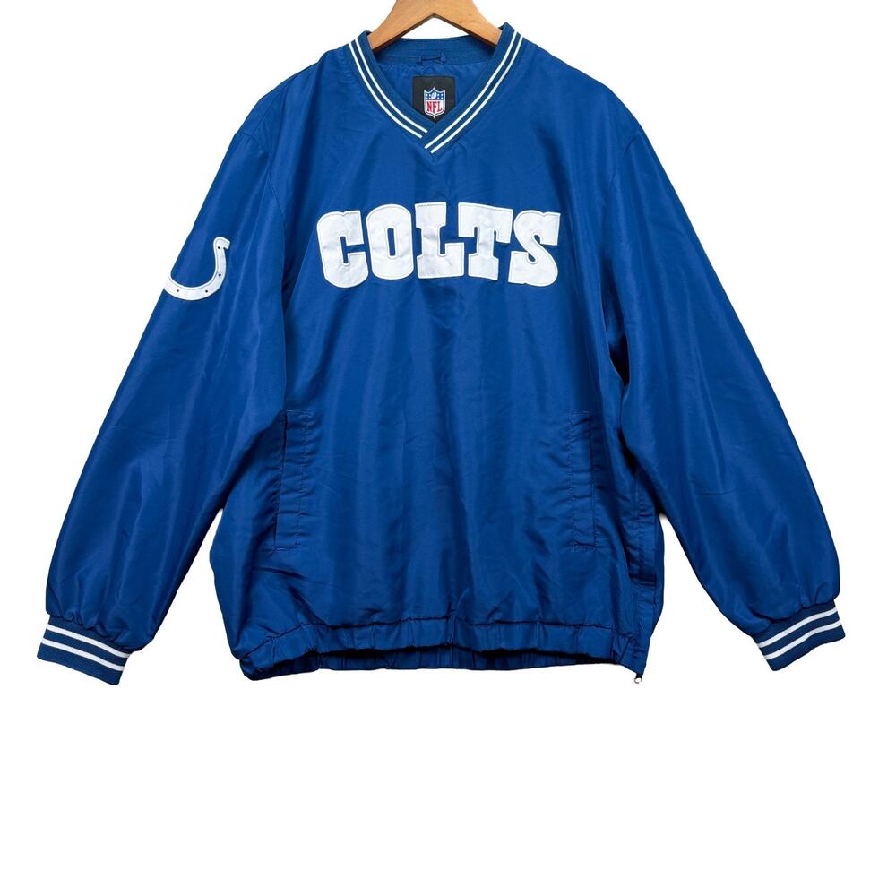 Indianapolis Colts GIII Apparel Pullover Football Jacket NFL V-Neck Men's XL